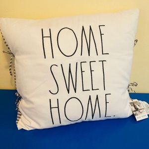REA DUNN “HOME SWEET HOME” PILLOW NEW!